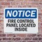 Signmission Fire Control Panel Located Inside OSHA Notice Sign, Plastic, 10in W x 7in L, 2PK OS-2PACK-NS-P-710-L-12556 - alternate 3